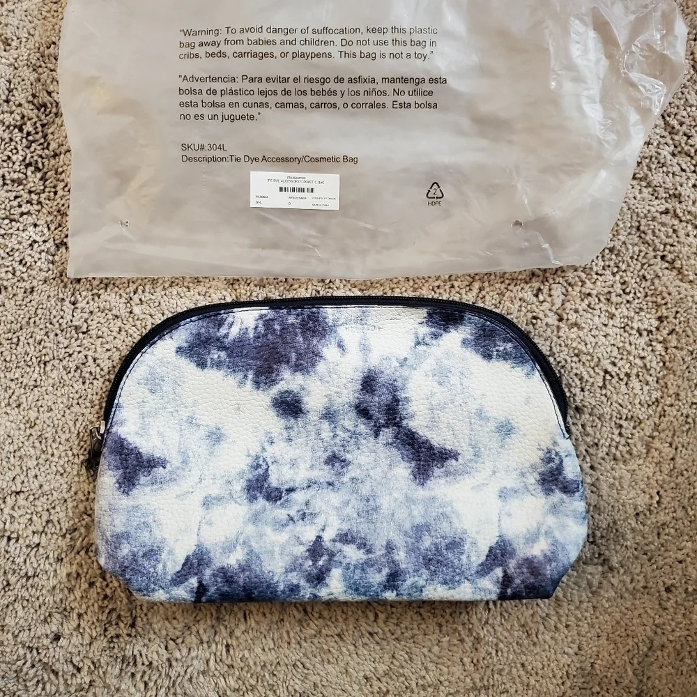 Cosmetic Tie Dye Make Up Accessory Travel Case Bag